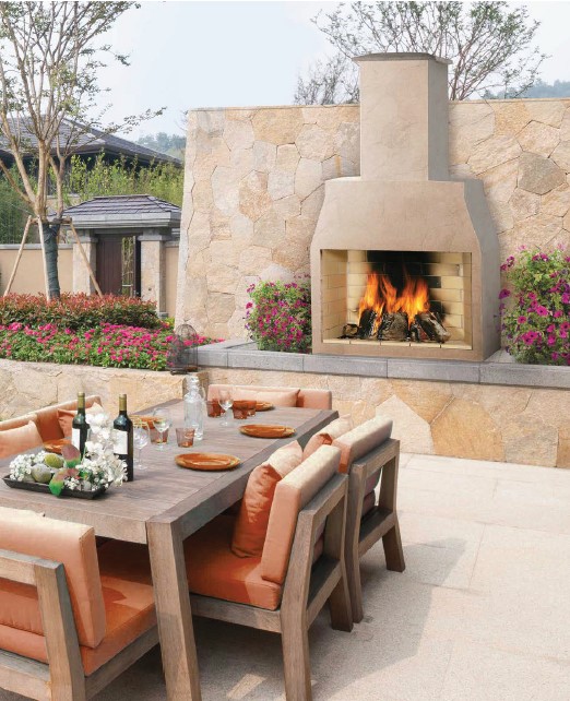 Ttfc Es Schiedel Garden Fireplace, Outdoor Stone Fireplace Kits Uk